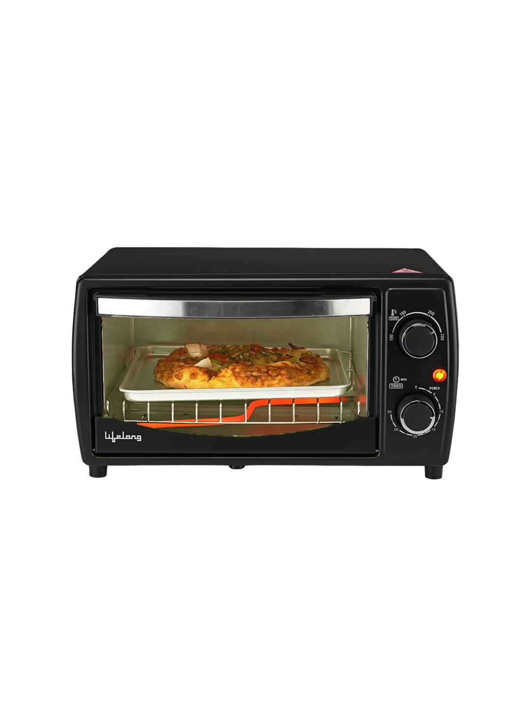 

Lifelong Black Oven Toaster Grill With Auto Shut Off & 30 Minute Timer