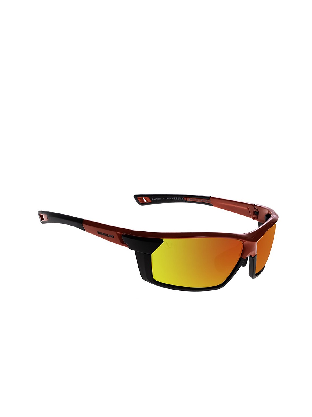 

Chilli Beans Men Rectangle Sunglasses With UV Protected Lens, Red