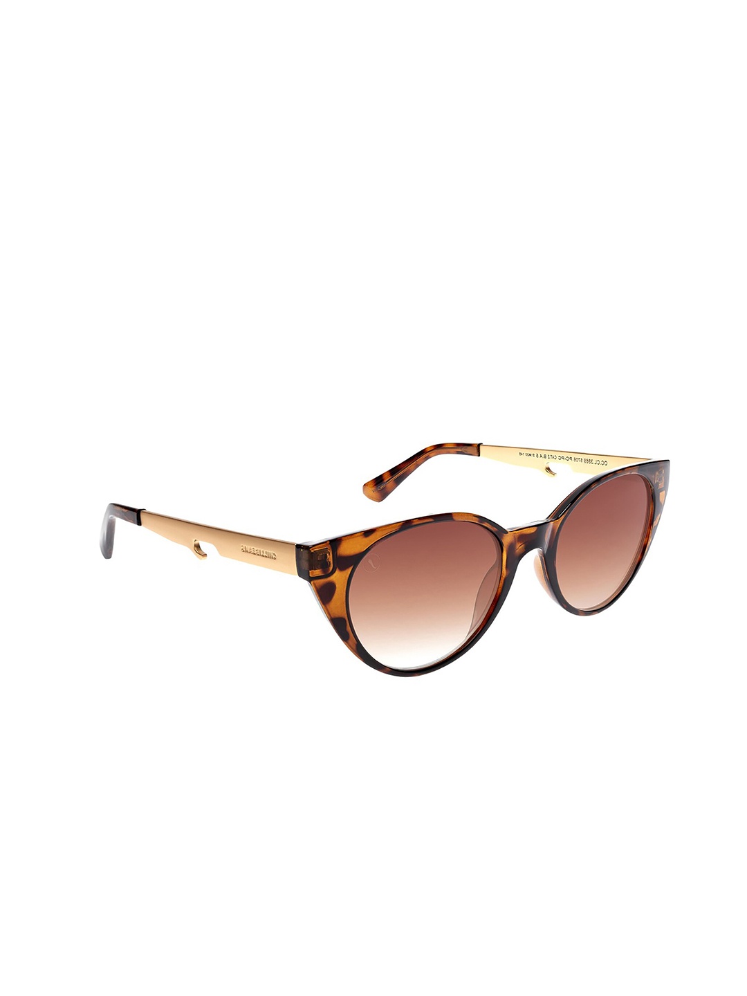 Chilli Beans Women Havana Round Sunglasses with UV Protected Lens OCCL38695706, Brown