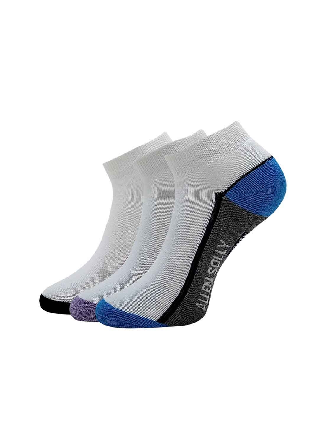 

Allen Solly Women Pack Of 3 Patterned Ankle-Length Socks, Blue