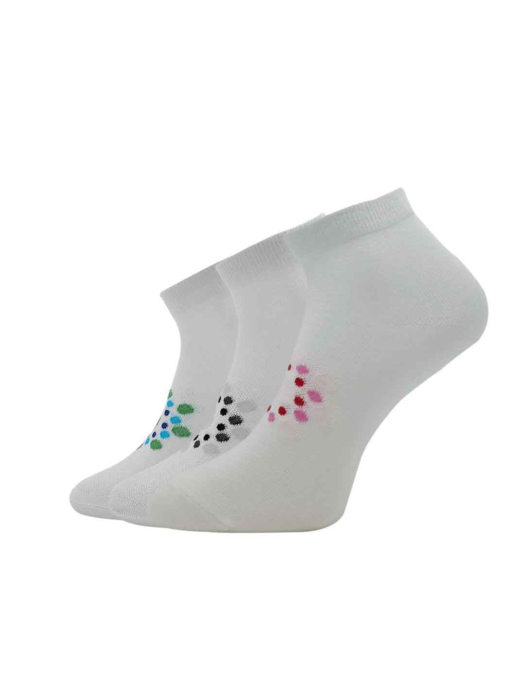 

Allen Solly Women Pack Of 3 Patterned Ankle-Length Socks, Grey