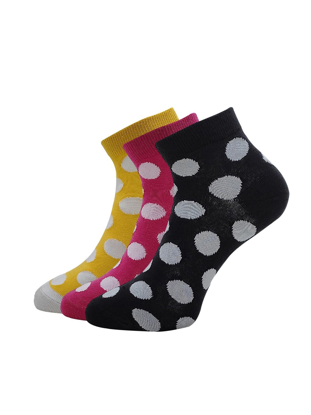 

Allen Solly Women Pack Of 3 Patterned Ankle-Length Socks, Pink