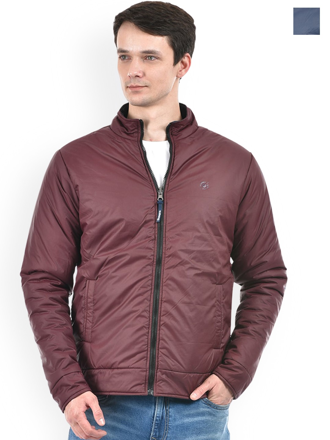 

Integriti Mock Collar Reversible Padded Jacket, Burgundy