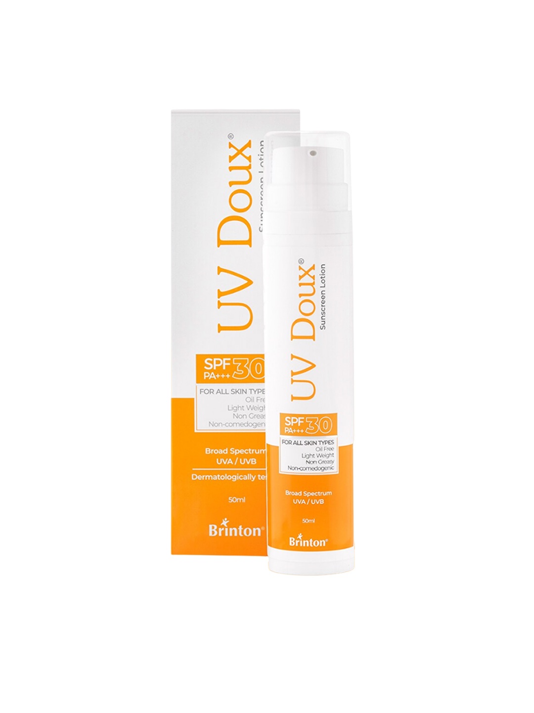 

Brinton UV Doux Sunscreen Lotion with SPF 30 - 50ml, White