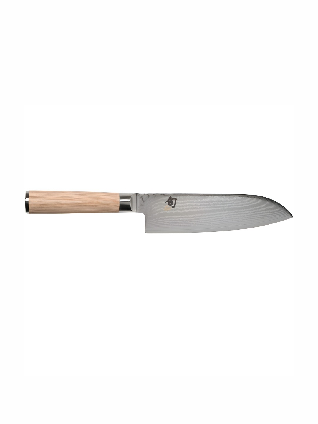 

KAI Shun Classic Blonde Santoku Knife with Wood Handle 7 inch, Camel brown