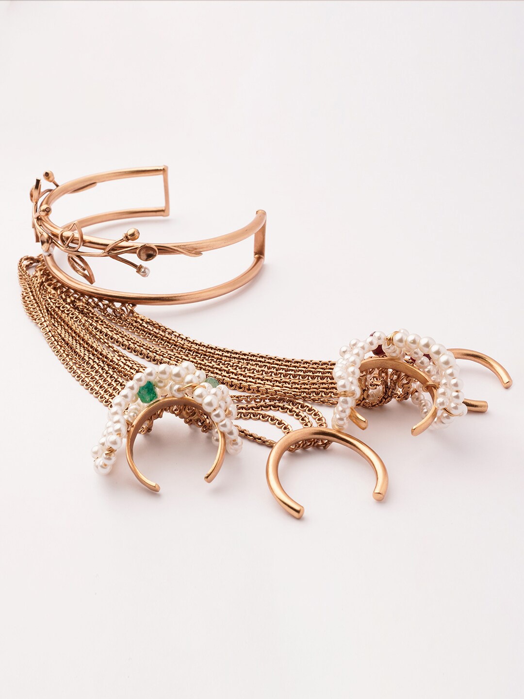 

Suhani Pittie Women Gold-Plated Ring Bracelet