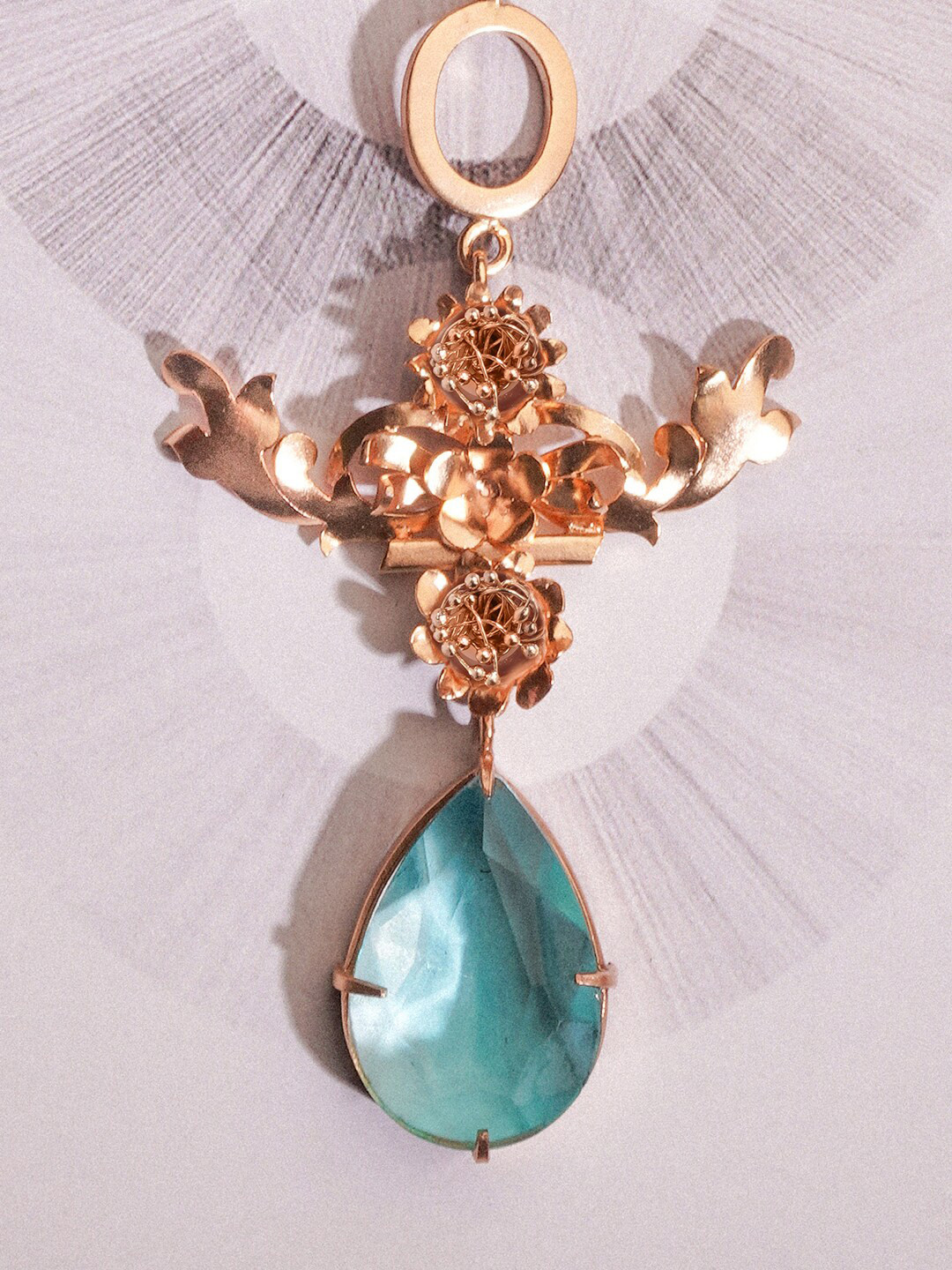 

Suhani Pittie Copper Gold-Plated Crystals Necklace