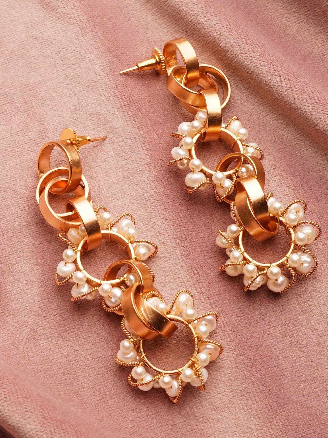 

Suhani Pittie Gold-Plated Contemporary Drop Earrings