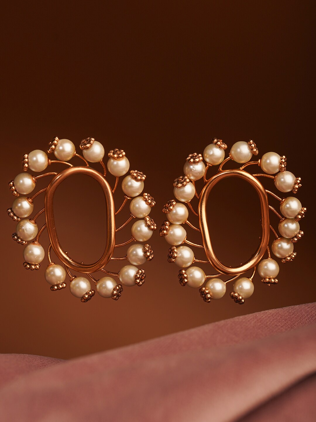 

Suhani Pittie Gold-Plated Oval Studs Earrings