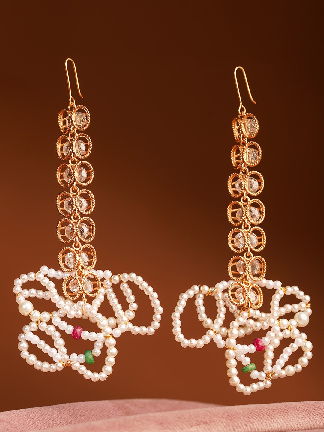 

Suhani Pittie Gold Plated Contemporary Drop Earrings