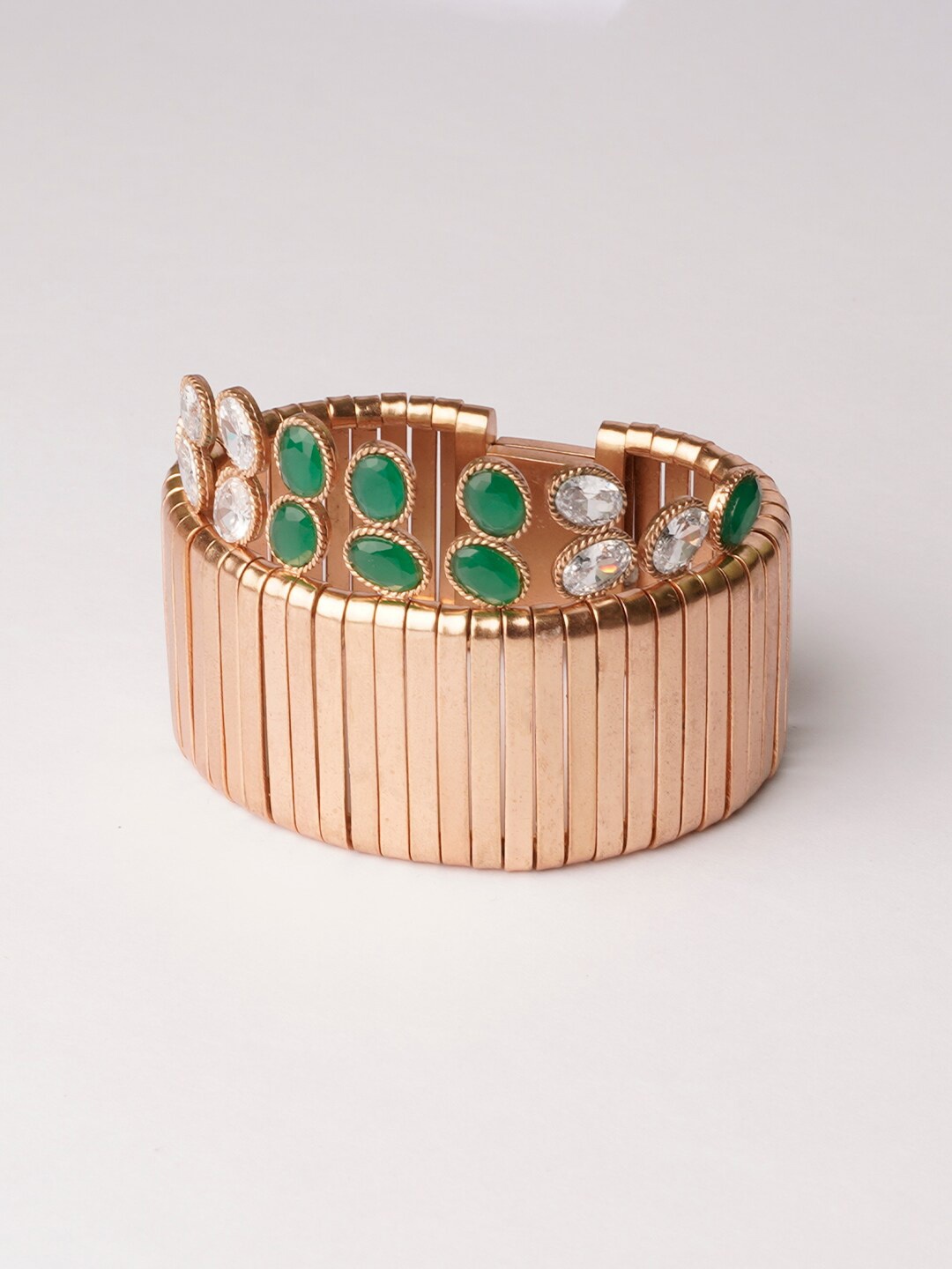 Suhani Pittie Gold-Plated Crystals Cuff Bracelet