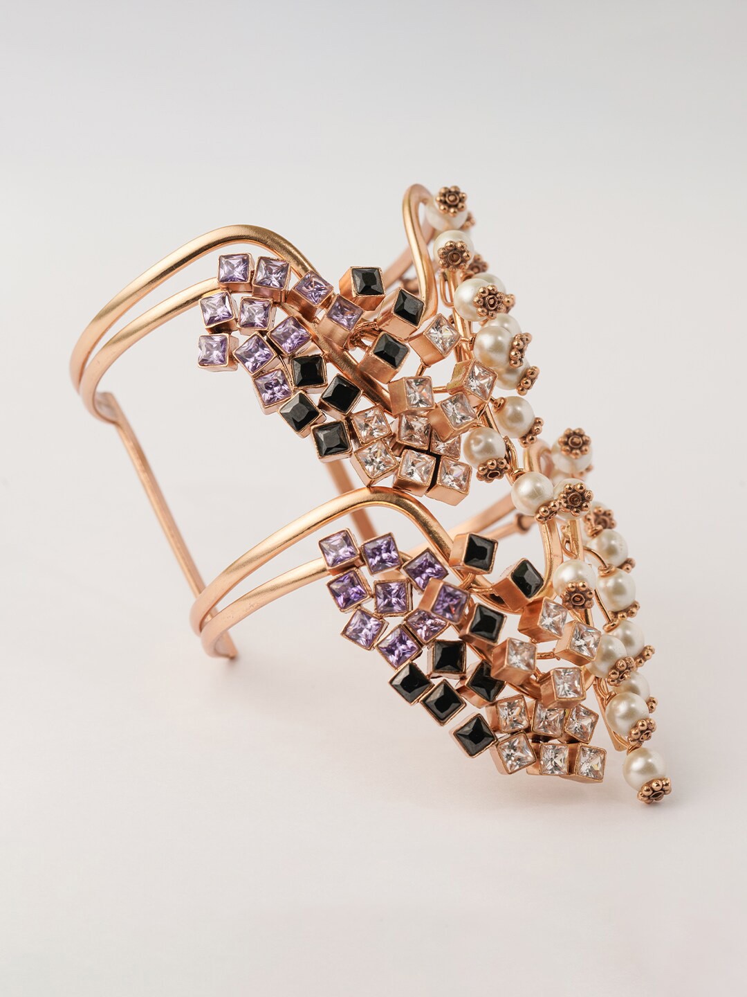 

Suhani Pittie Gold-Plated Crystals Cuff Bracelet