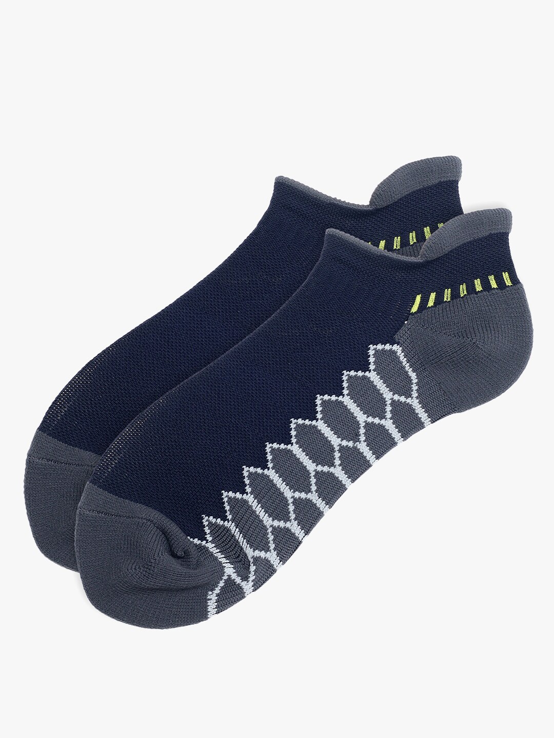 

Soxytoes Unisex Patterned Shoe-Liner Socks, Navy blue