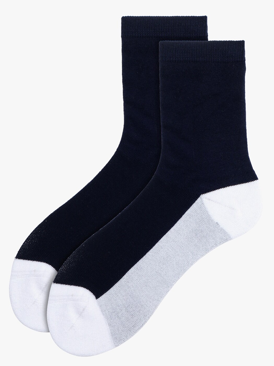 

Soxytoes Patterned Cotton Ankle-Length Socks, Navy blue