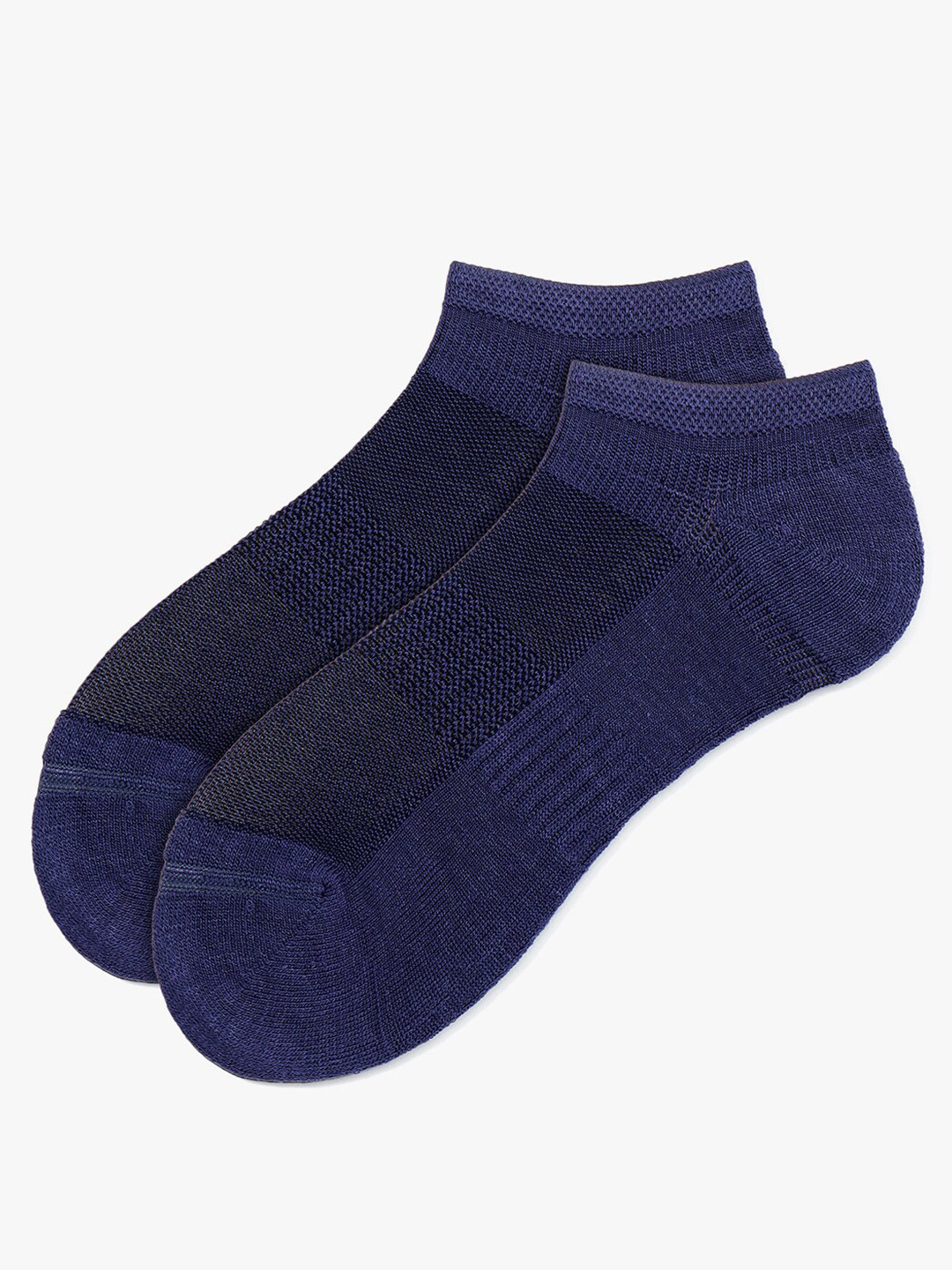 

Soxytoes Unisex Striped Moisture-Wicking Ankle-Length Bamboo Socks, Navy blue