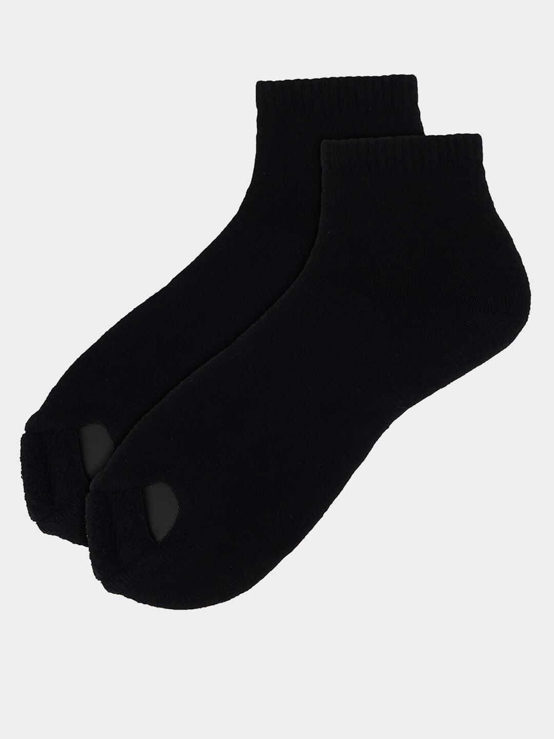 

Soxytoes Unisex Cotton Ankle-Length Socks, Black