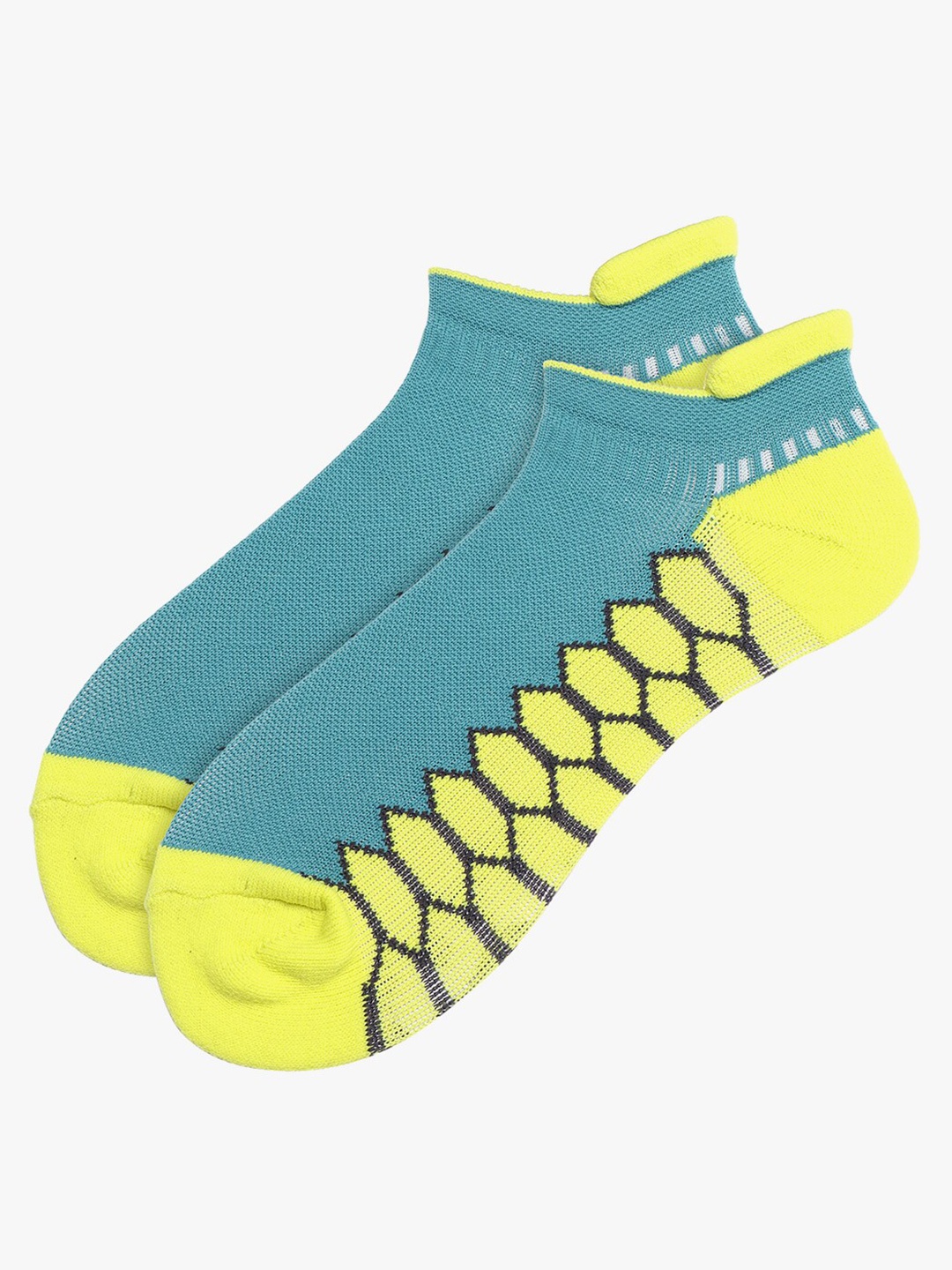 

Soxytoes Unisex Patterned Shoe Liners Socks, Green