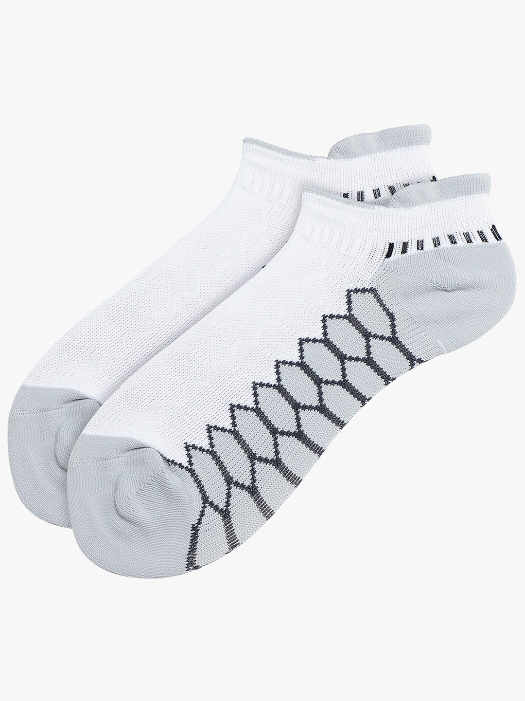 

Soxytoes Unisex Patterned Shoe Liners, White