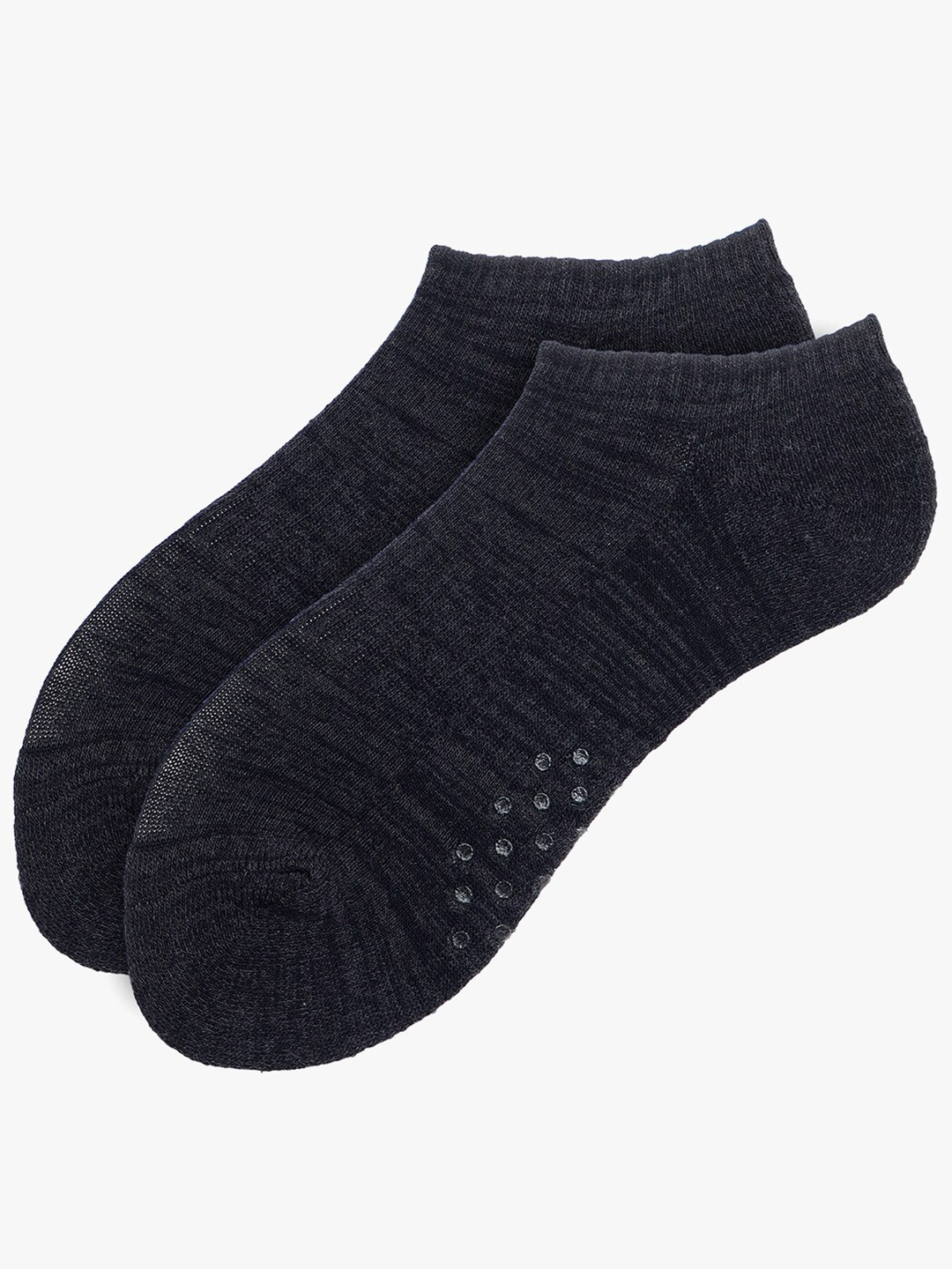 

Soxytoes Unisex Patterned Cotton Shoe Liners Socks, Charcoal