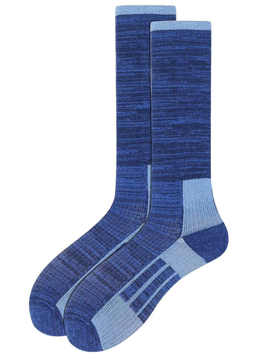 

Soxytoes Unisex Striped Cotton Anti Slip Calf-Length Socks, Blue