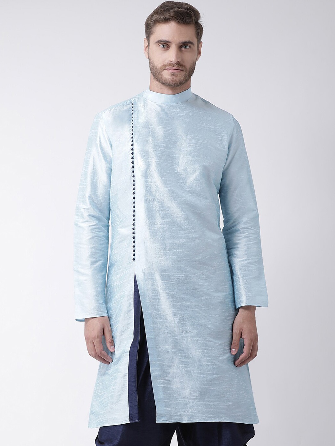 

DEYANN Regular Front Slit Kurta with Patiala, Blue