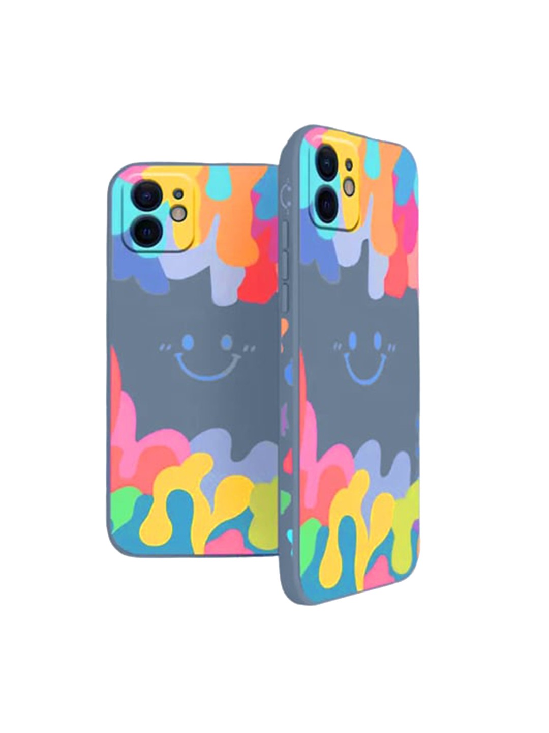 

Alexvyan Smiley iPhone 11 Mobile Back Case, Blue