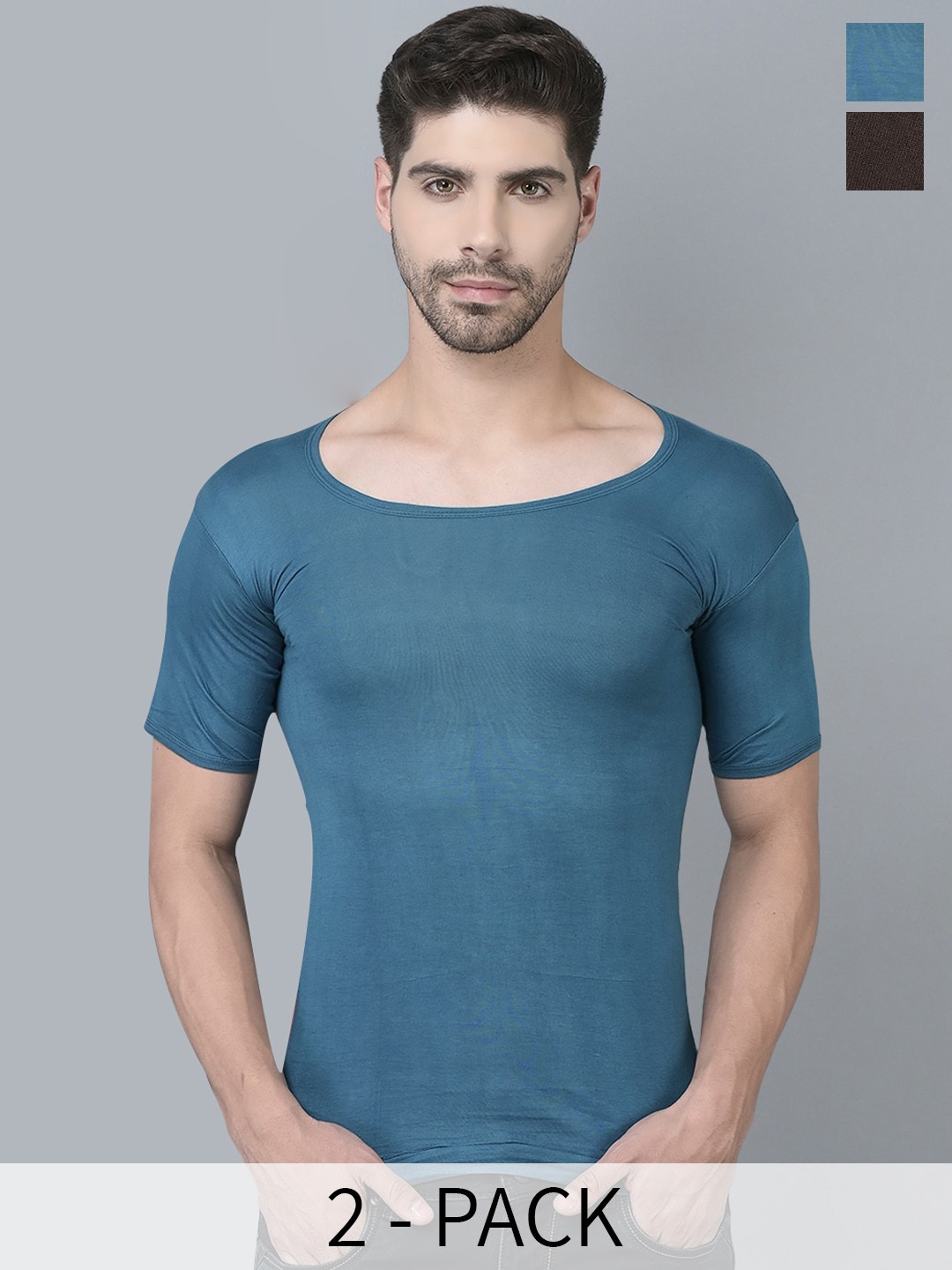 

Dollar Pack Of 4 Assorted Pure Cotton Basic Innervests