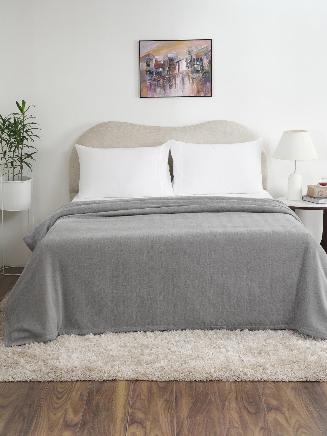 

MASPAR Grey 240TC Double Queen Bed Covers
