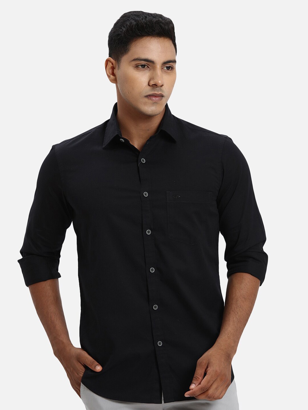 

ColorPlus Cotton Casual Shirt, Black