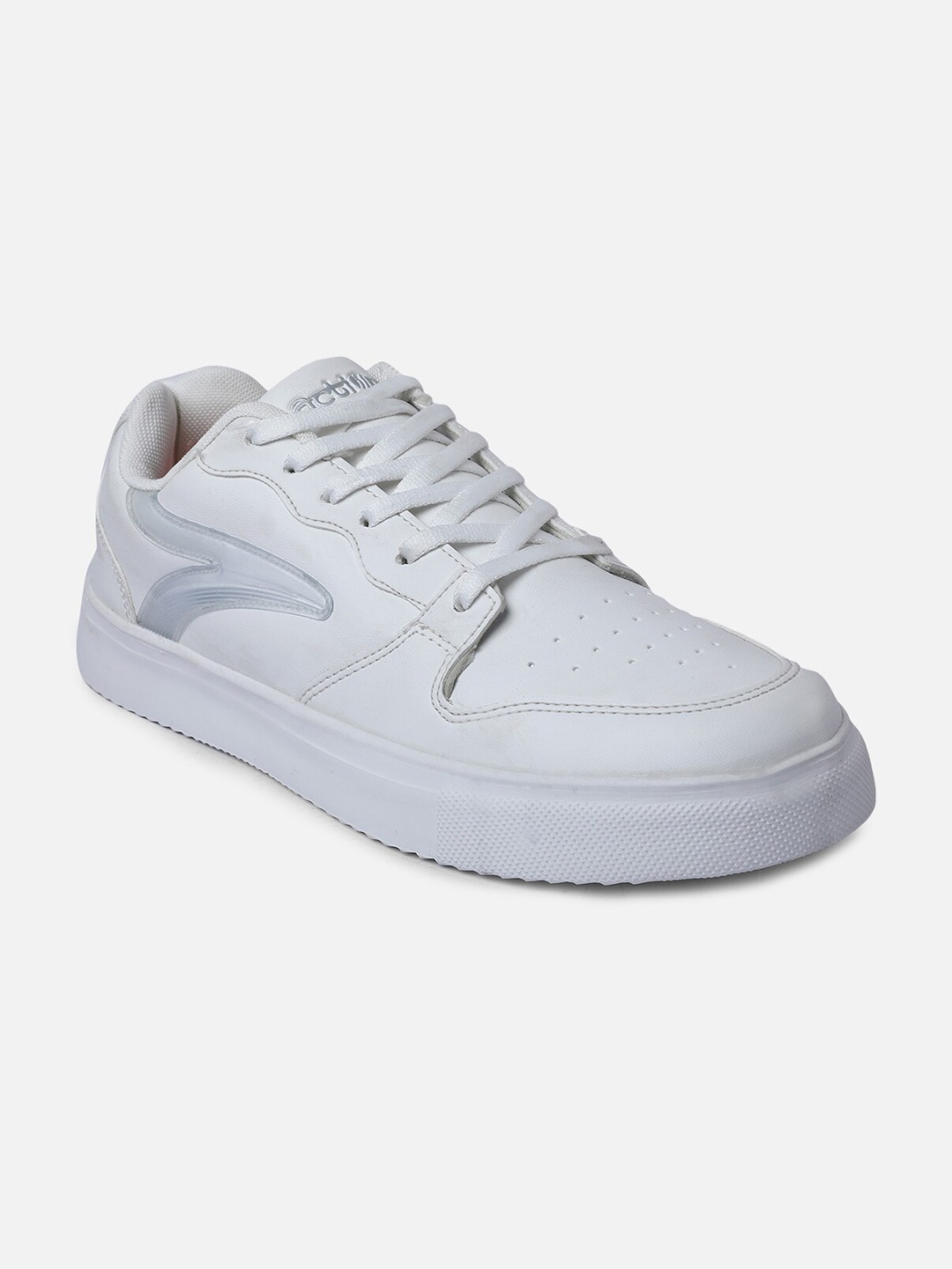 

Action Men Lace Up Mesh Running Shoes, White