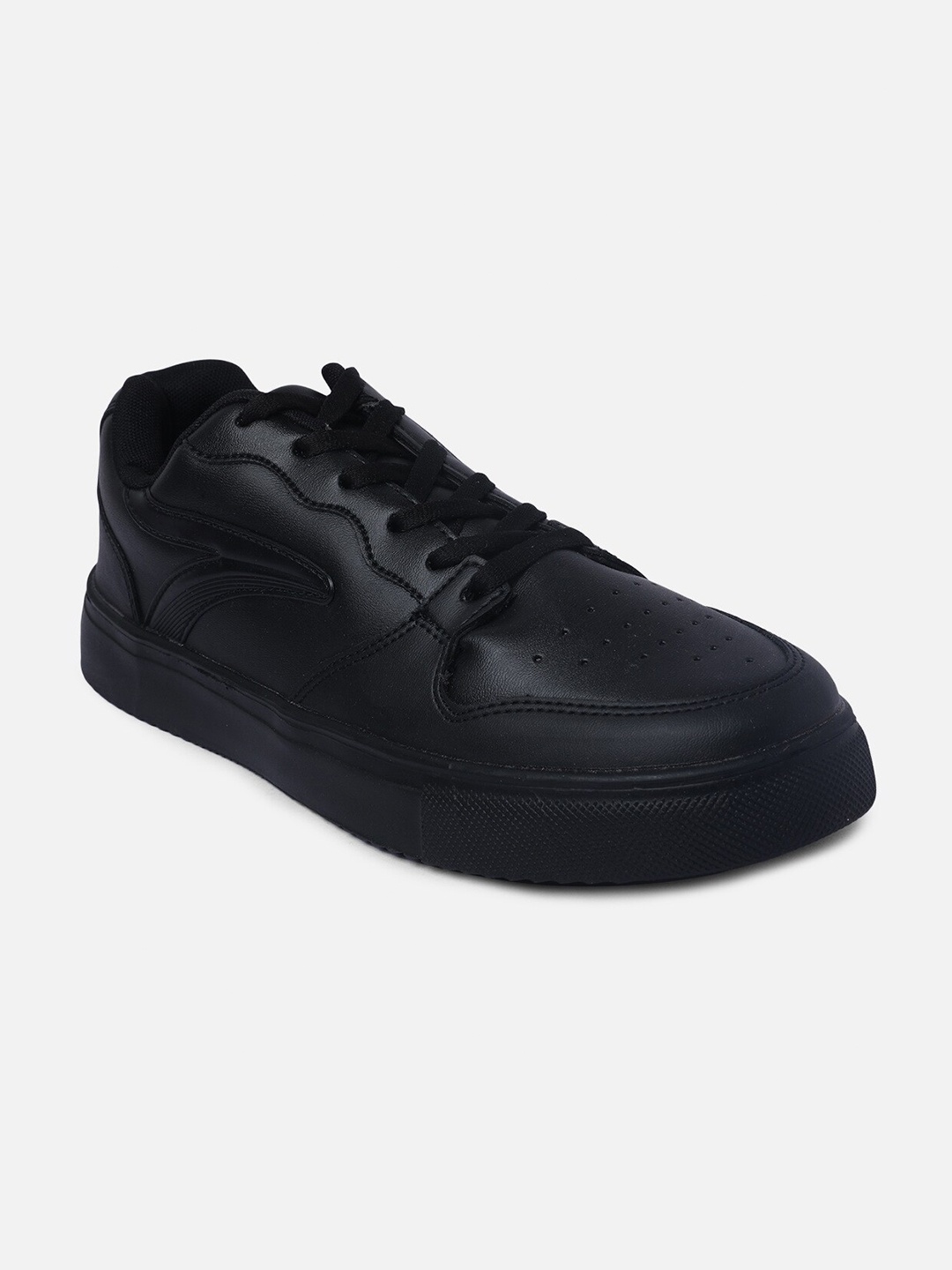 

Action Men Lace Up Mesh Running Shoes, Black