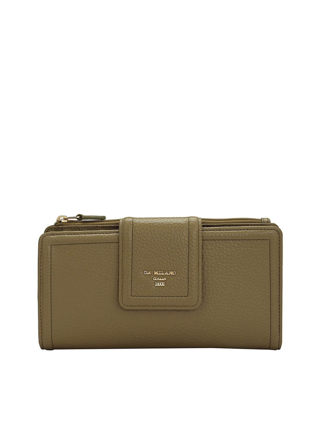 

Da Milano Women Leather Two Fold Wallet, Green