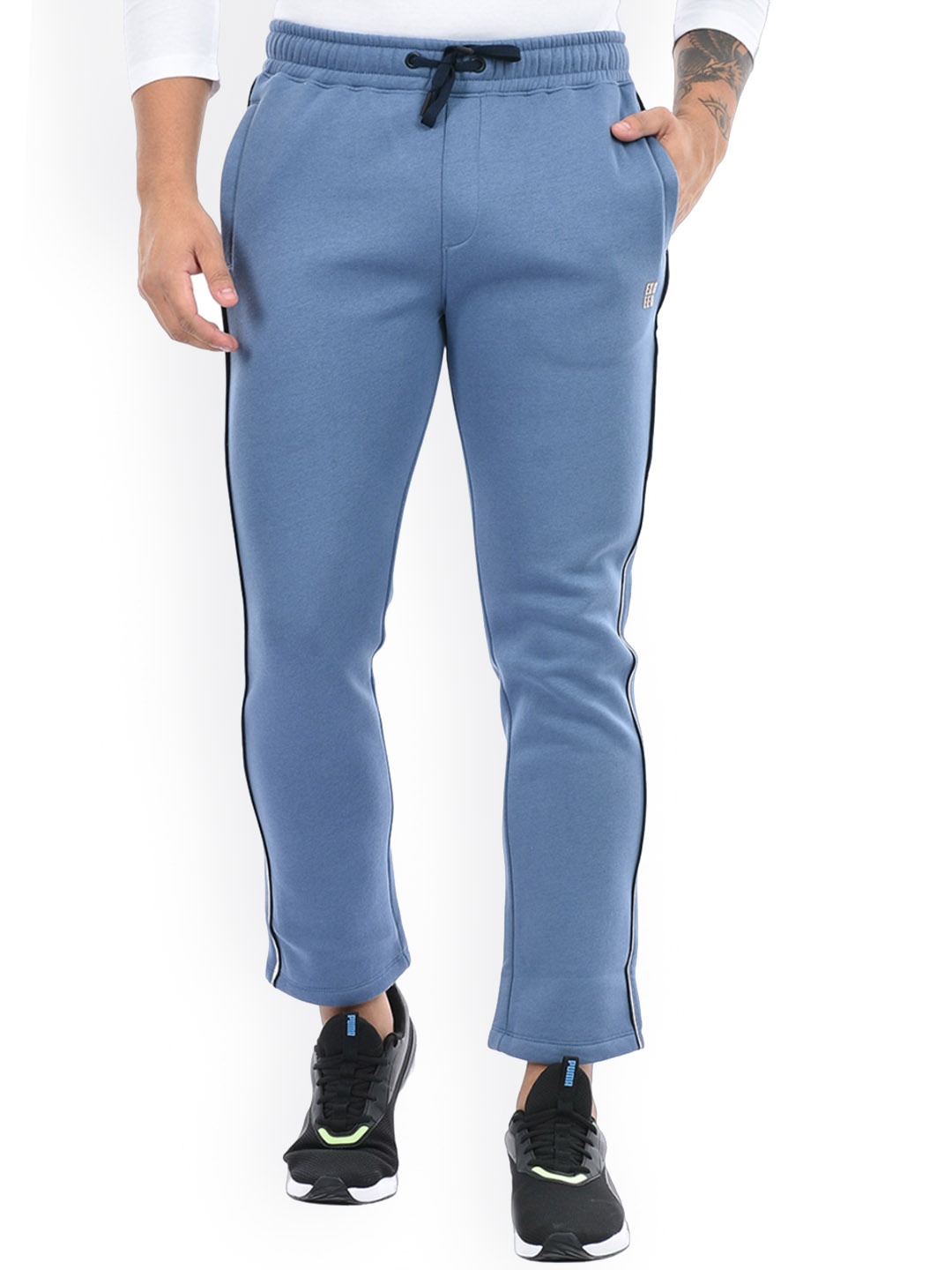 

EXCEED Men Mid-Rise Track Pants, Blue