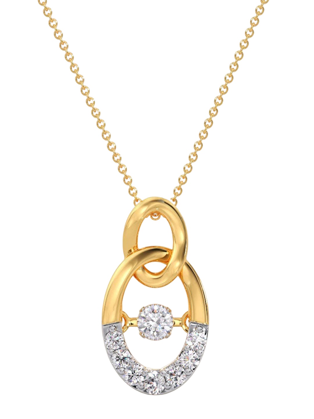 

CANDERE A KALYAN JEWELLERS COMPANY 18KT Gold Diamond Pendant-0.45gm