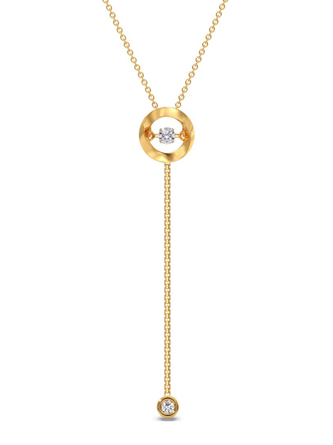 

CANDERE A KALYAN JEWELLERS COMPANY 18KT Gold Diamond Pendant-0.55gm