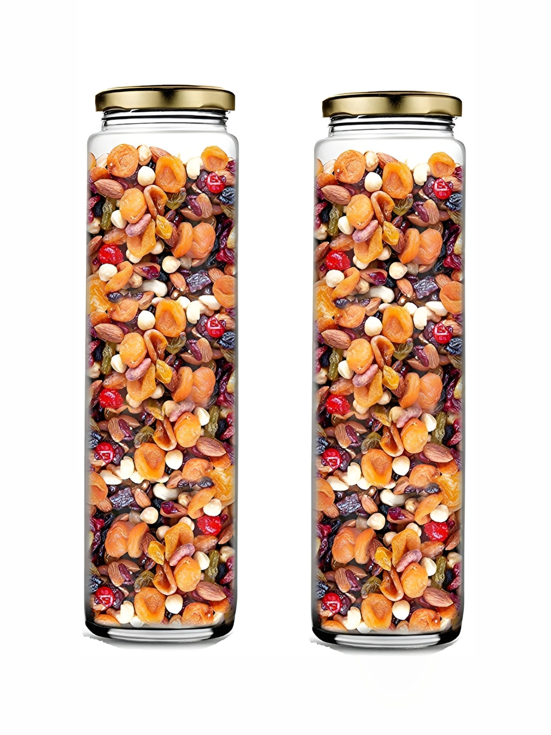 

Afast 2 Pieces Transparent Glass Food Containers With Lid 350 ml Each