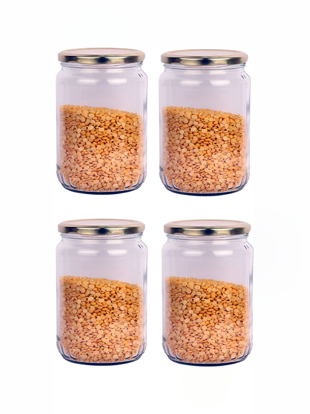 

Afast 4 Pieces Transparent Glass Food Container 500 ml Each