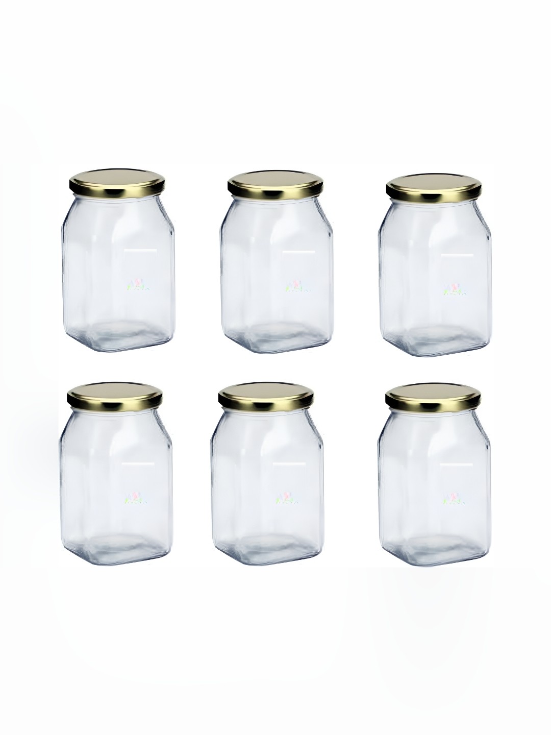 

Afast Transparent & Gold Toned Glass Dishwasher Safe Food Container 400 ml