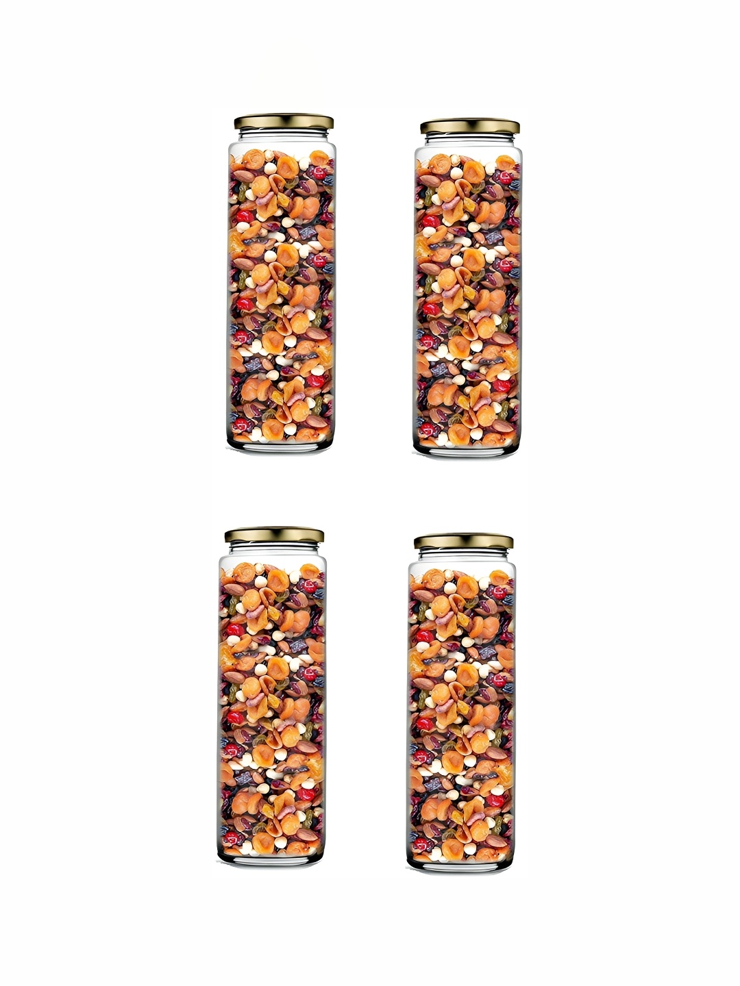 

Afast Transparent 4 Pieces Glass Dishwasher Safe Food Container 350 ml Each