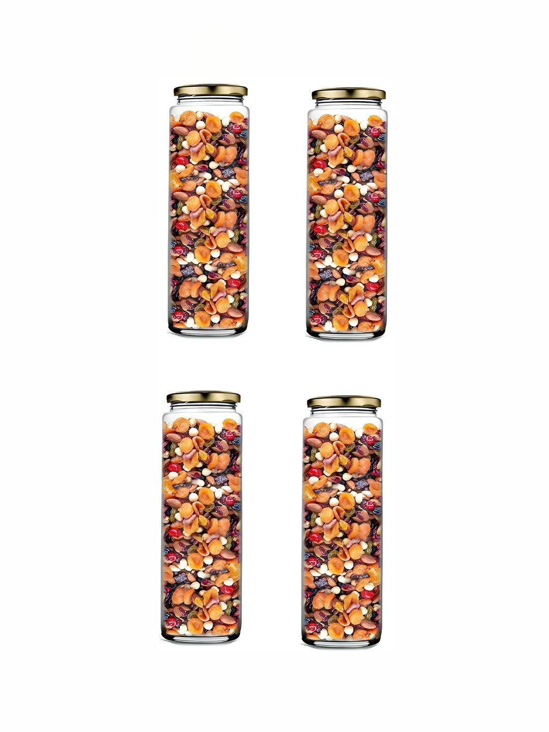 

Afast Transparent 4 Pieces Glass Food Container 350 ml