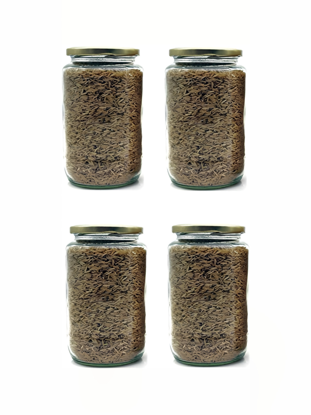 

Afast Transparent & Gold-Toned 4Pcs Glass Dishwasher Safe Food Container 1ltr Each