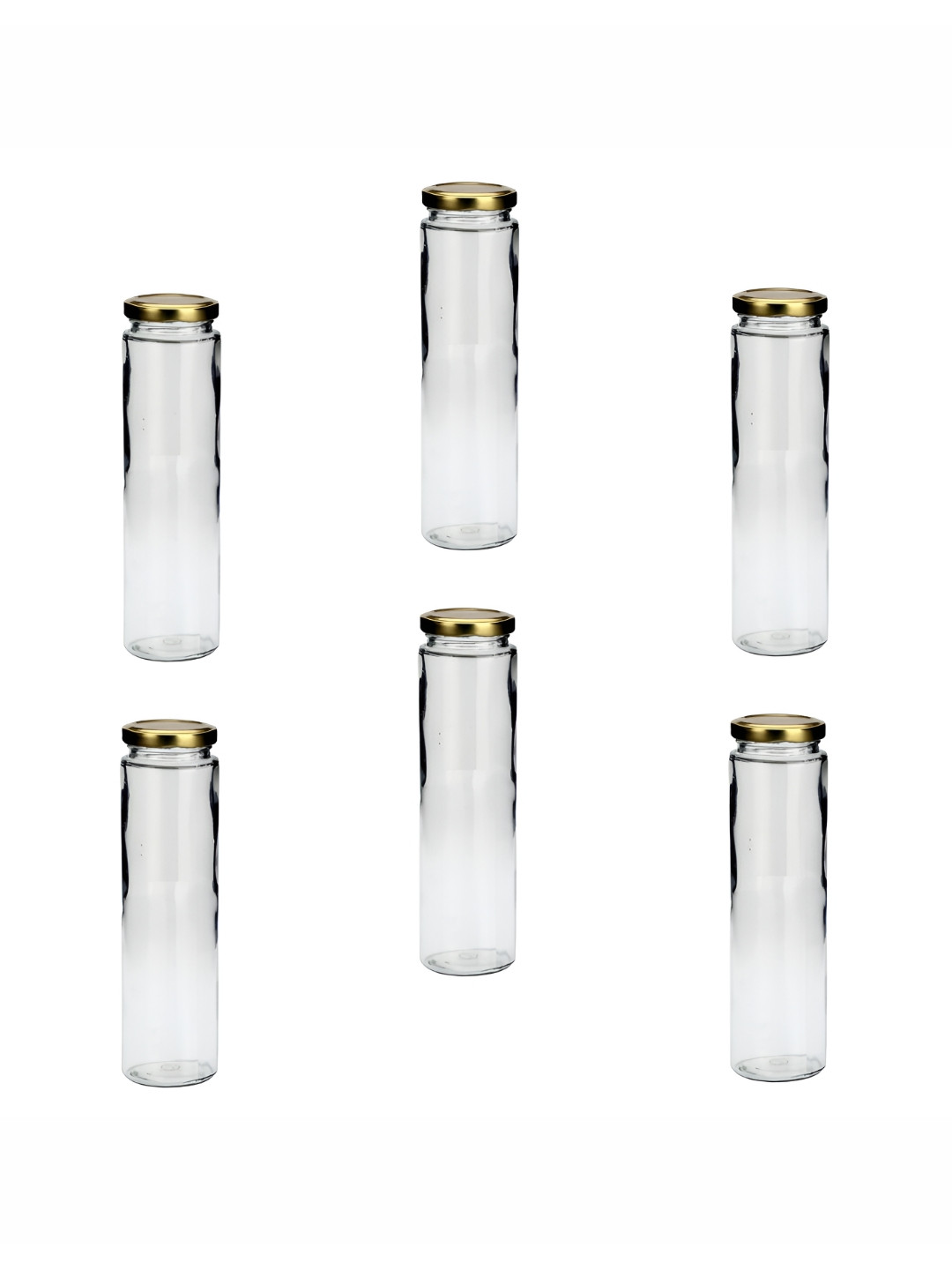 

Afast Transparent 6 Pieces Glass Dishwasher Safe Water Bottles 350 ml Each