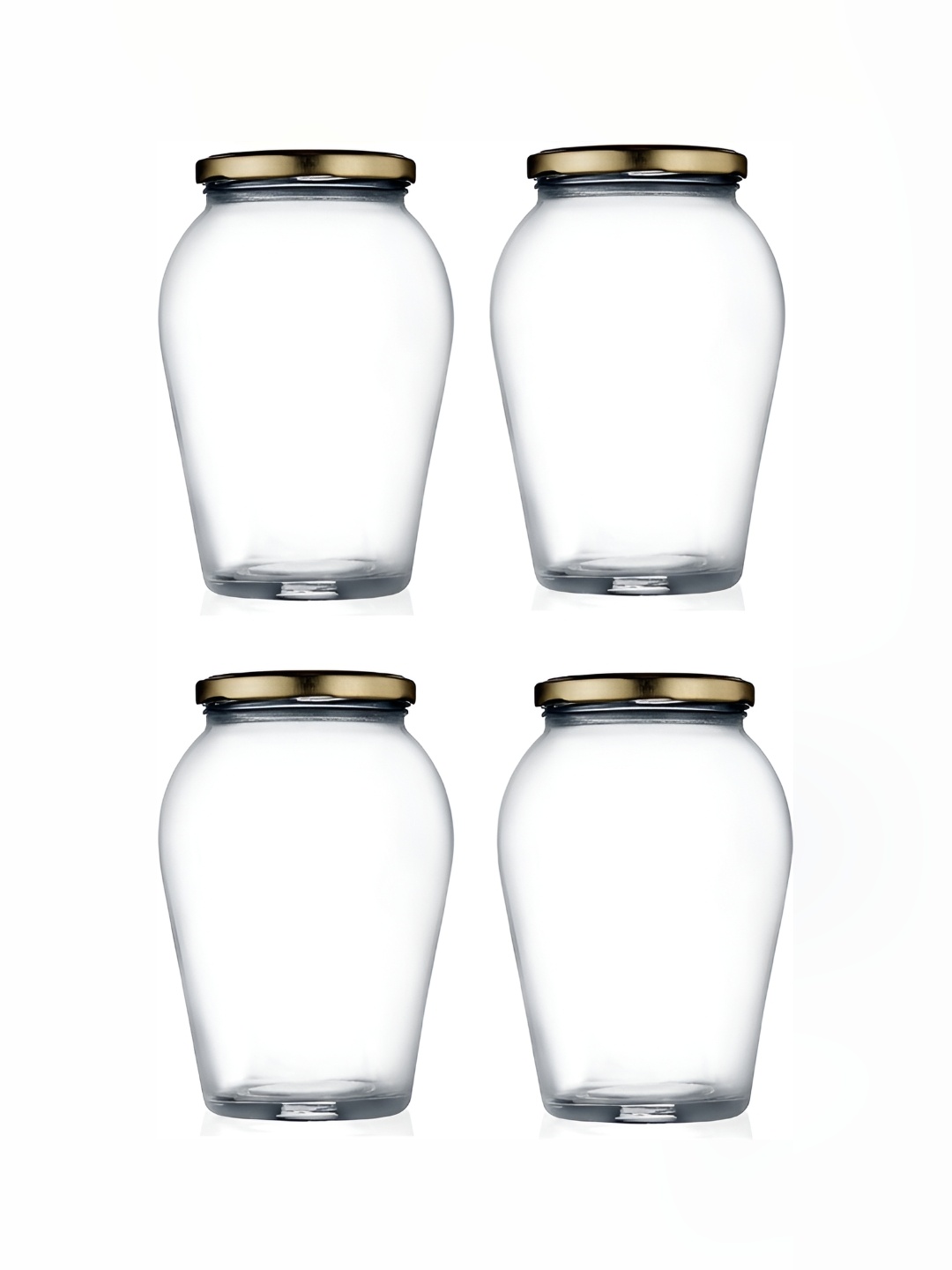 

Afast Transparent 4 Pieces Glass Dishwasher Safe Food Containers 1 L Each