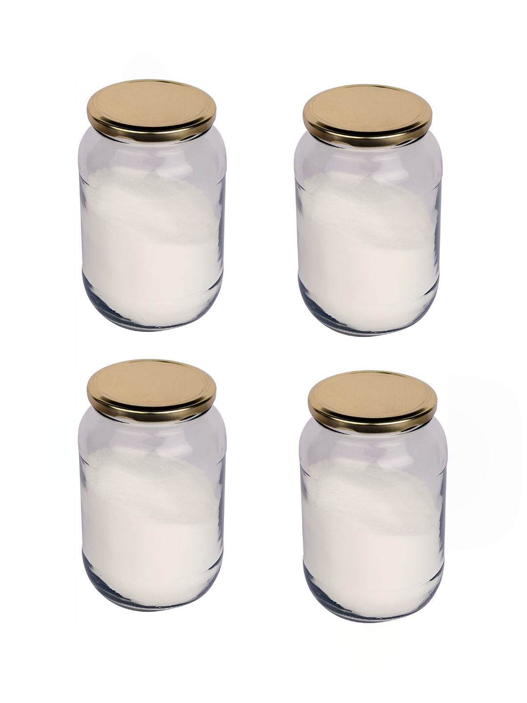 

Afast Transparent 4 Pieces Glass Dishwasher Safe Food Container 500 ml Each