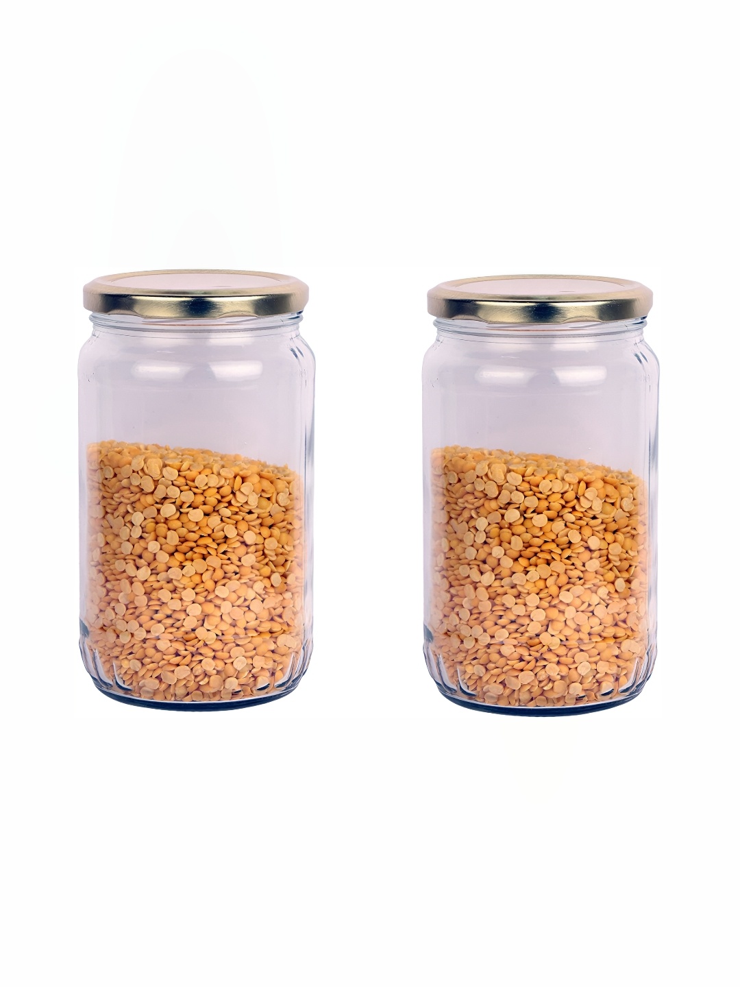 

Afast Transparent 2 Pieces Dishwasher Safe Glass Cookie jar 1 L