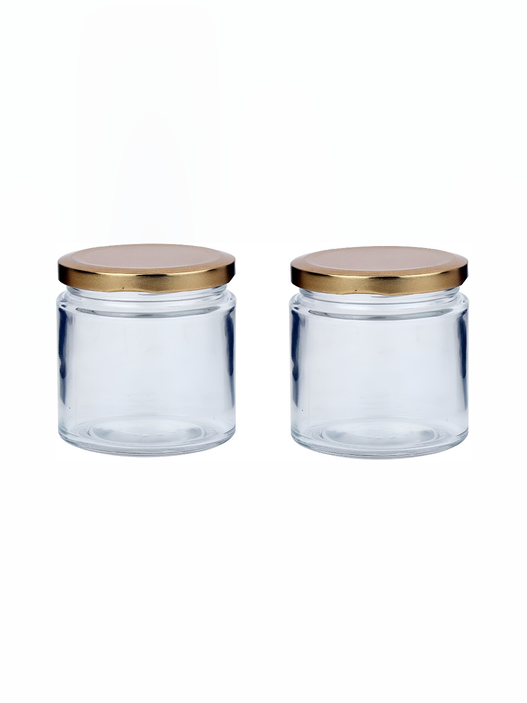 

Afast Transparent & Gold Toned Glass Dishwasher Safe Food Container 100 ml