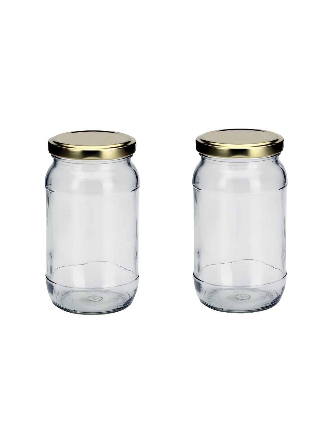 

Afast Transparent 2 Pieces Glass Dishwasher Safe Cookie Jar Container 400 ml Each