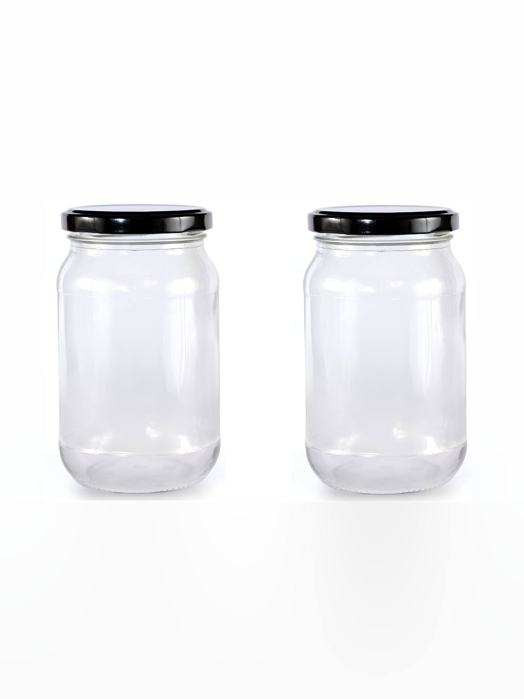 

Afast Transparent & Black 2Pcs Glass Dishwasher Safe Food Container 500ml Each