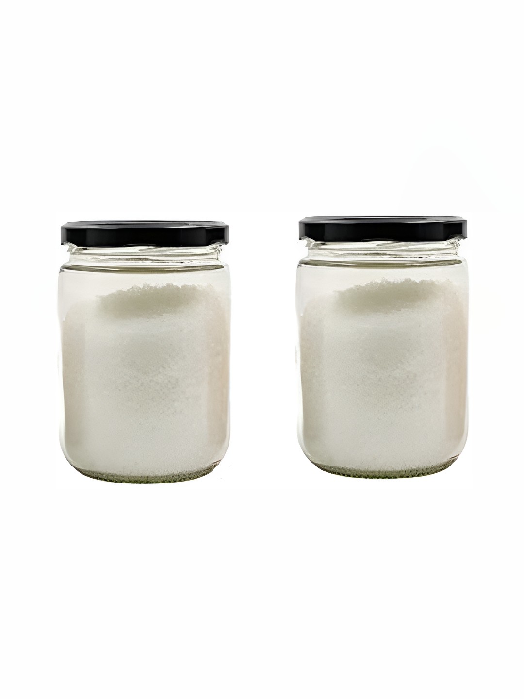 

Afast Transparent 2 Pieces Dishwasher Safe Glass Cookie jar 500 ml