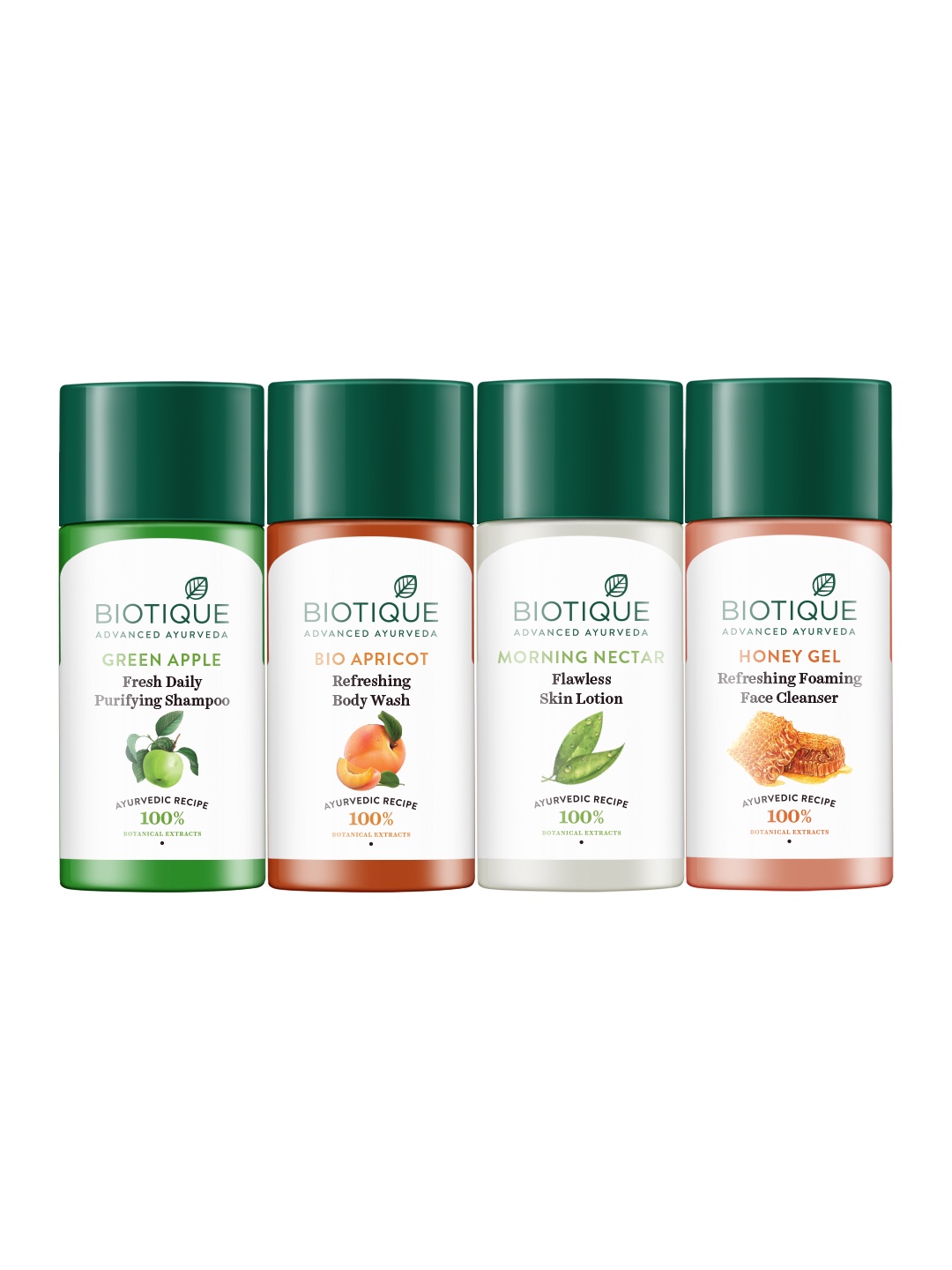

Biotique Skincare Travel Kit - 35 ml each, Green